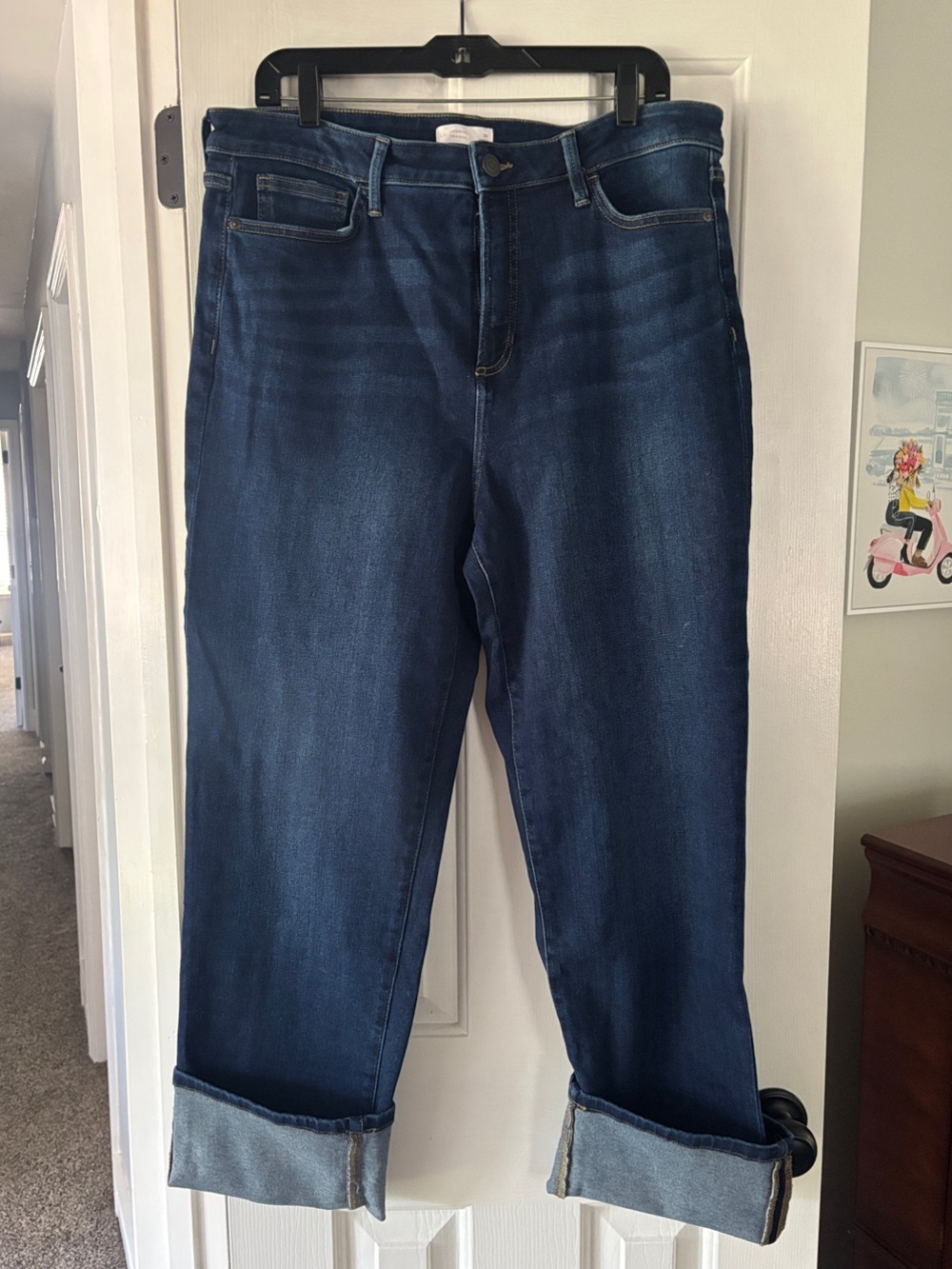 LC Lauren Conrad Dark Blue Boyfriend Jeans